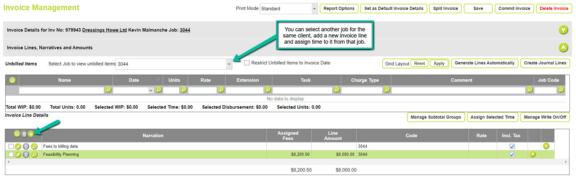 Assigning time from multiple jobs to one invoice – Abtrac Support