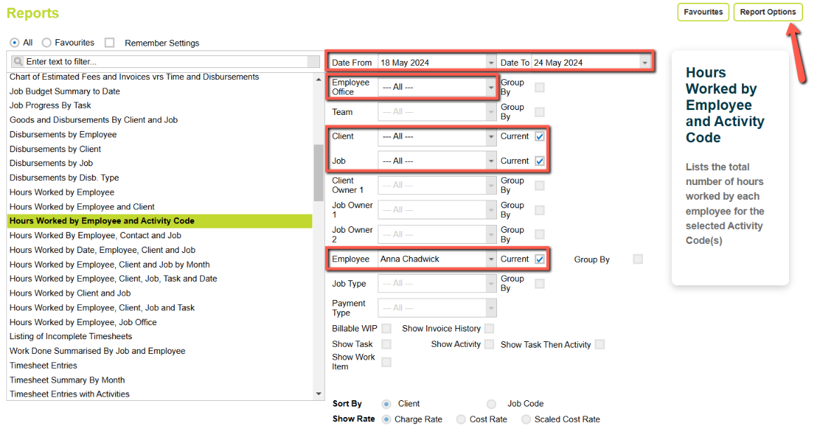 Hourly Analys Program Access Code Example Hours Worked By Employee and Activity Code Report – Abtrac Support